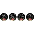 thumbnail image 2 of Darling Souvenir Party Favor Bridal Shower Theme&nbsp;Stickers&nbsp;chocolate&nbsp;Candy Labels 190 Pcs-Black, 2 of 2