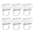 thumbnail image 2 of Transparent Roller Shade Pull Handles (6pcs) – Cordless Blind Pull Down Clips for Easy Installation on Window Roller Blinds, 2 of 5