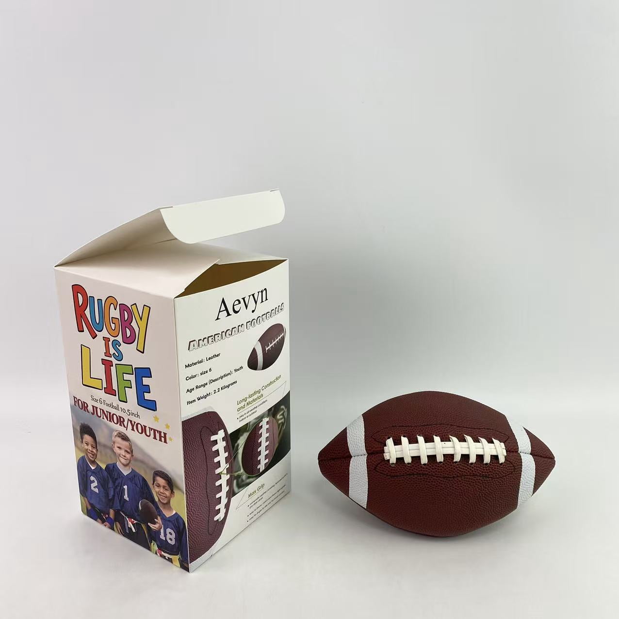 Aevyn American footballs,Footballs Inflatable with Pump for Youth, Junior, Adult, Regulation Size Football, American Football, Composite Leather Foot Ball