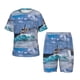 thumbnail image 1 of Balery Lighthouse in Havana Conjunto de Pijama Infantil de Manga Corta con Estampado – Ropa de Dormir de Algodón Suave-3X-Large, 1 of 6