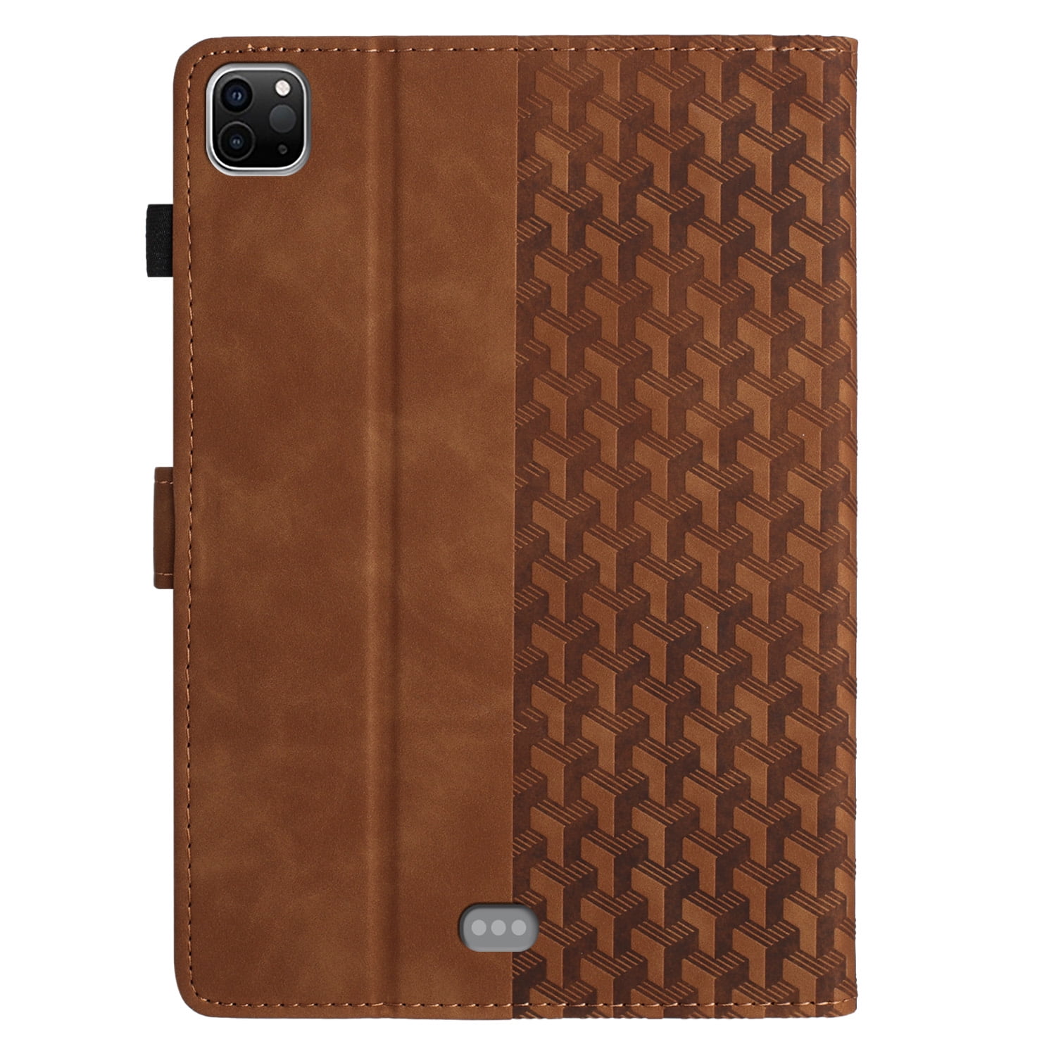 Allytechgroup Slim Case for Apple iPad Pro 11" M4 2024, Premium PU Leather Folio Flip Cover Stand Anti-Scratch Cards Slots Pencil Holder Smart Case Cover Auto Sleep Wake, Brown