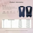 thumbnail image 5 of YiZYiF Kids Boys Gentleman Suit Vest Halter Classic Waistcoat Button Up Tank Top for Banquet First Communion Burgundy 14, 5 of 5