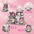 thumbnail image 2 of SKQIT Street View Cute Cat Shop Mini Building Blocks, MOC Creative Building Toys Cute Animals Building Set , Simulation Architecture Construction Toy, Gift Idea for Adults (917 PCS), 2 of 12