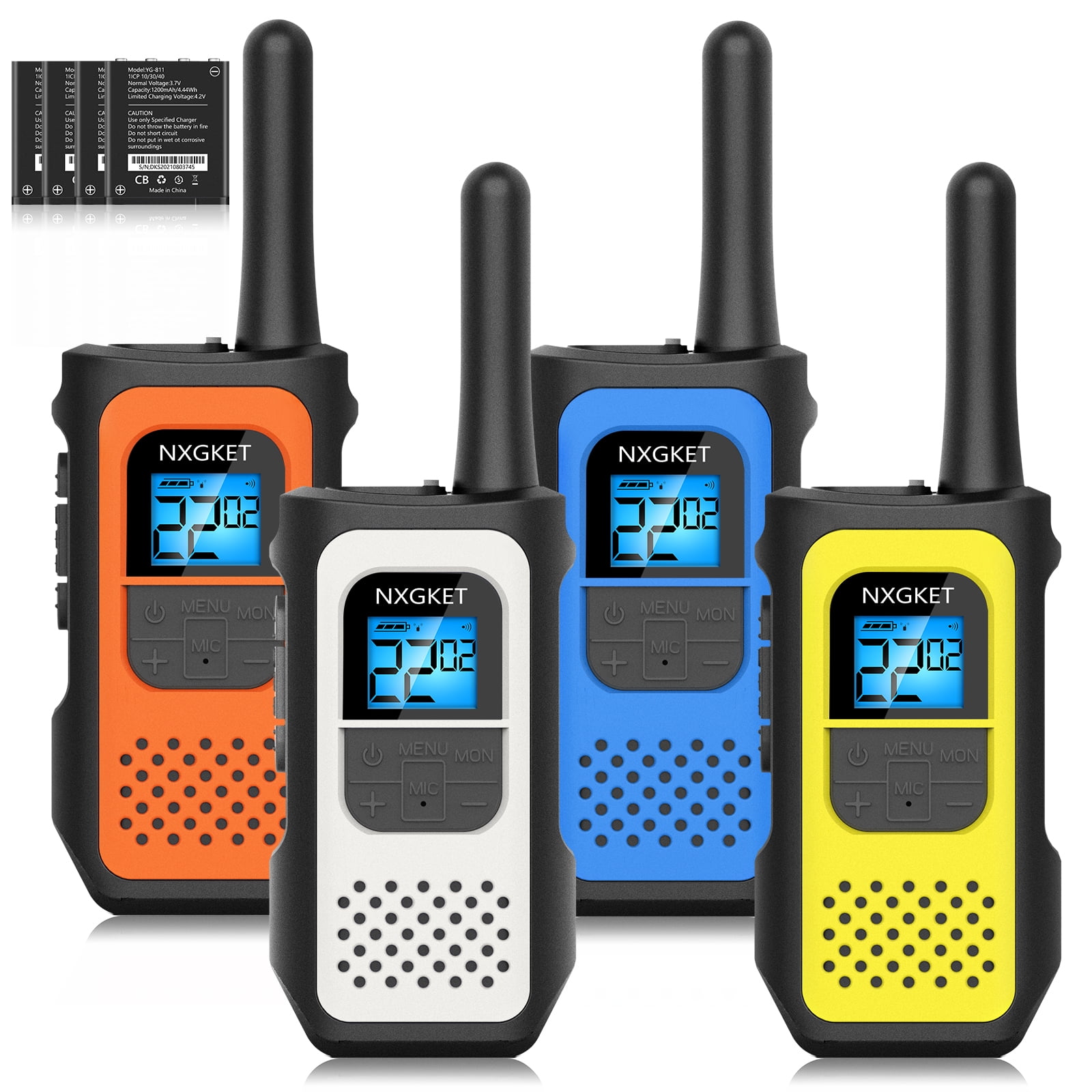 お買得！】【お買得！】Retevis RT22 Two Way Radio Long Range Rechargeable,Portable Way  Radio,Handsfree Walkie Talkie For Adults Cruises Hiking (4 Pack) 楽器アクセサリー 