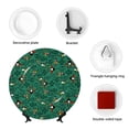 thumbnail image 4 of Wukai Cartoon Air Transportation Print Decorative Plate for Display,Bone China Decorative Plate, Ceramic Dinner Plate with Stand, Vertical Ceramic Plate-10in, 4 of 6