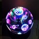 thumbnail image 4 of Lámpara de mesa LED de cristal con luz nocturna Starburst 3D, carga USB decorativa que cambia de color (universo), 4 of 8