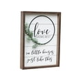 thumbnail image 5 of Parisloft Rusic Wood Love Sign with PVC Green Leaf - Love Grows Best in Little House Just like This, 5 of 7
