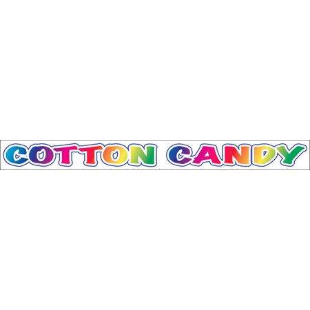Ghp 1 X10 Cotton Candy Straight Cut Edges Vinyl Banner Sign With