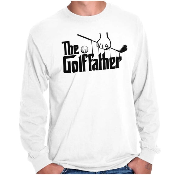 Funny Family The Golf Father Joke Men's Long Sleeve Tee T Shirt Brisco Brands S