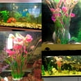 thumbnail image 3 of Flmtop Simulation Heart Shaped Water Plants Fish Tank Aquarium Landscape Accessories Pink, 3 of 9