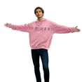 thumbnail image 5 of XIAOCHA Couples Colorful Striped I Love You This Much Hoodie Valentine Loose Long Sleeve Hooded Spring Pullover Soft Daily Top, 5 of 6