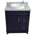 thumbnail image 3 of Bellaterra Home 400700-31-BU-GYR 31 in. Single Rectangle Sink Vanity with Granite Top, Blue & Gray, 3 of 22