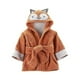 thumbnail image 4 of Baby Boy/Girl Cute Animal Soft Cotton Bathrobe with Hood Baby Bath Towels, 4 of 5