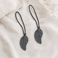 thumbnail image 4 of Set of 2 Magnetic Wooden Leaf Curtain Tiebacks - Gray/Black, 4 of 8