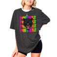 thumbnail image 2 of Panthers Sports Fan Shirt for Women and Teens Colorful Girly School Mascot T-Shirt Dark Gray Heather Shirt Adult Small, 2 of 4