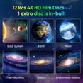 thumbnail image 2 of Galaxy Projector for Bedroom, HD Image Star Projector Galaxy Light Adjustable Knob, 13 Film Discs Planetarium Projector for Kids, 360° Rotating 1/2h Timer Simple 3-Button Control, 2 of 14