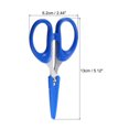 thumbnail image 2 of Uxcell Fishing Scissors Stainless Steel Non-Slip Braided Serrated Edge Scissor with Safety Cover, Blue, 2 of 6