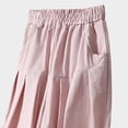 thumbnail image 5 of TOWED22 Girls Straight Wide Leg Track Pants Elastic Waist Casual Baggy Athletic Pants Loose Jogger Sweatpants(Pink,6-7 Y), 5 of 7