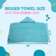 thumbnail image 4 of Toalla de baño para bebés Ultra-Homes Princess Ice Blue, 100% algodón, 4 of 8