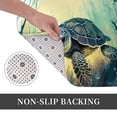 thumbnail image 6 of Sikiie Watercolor Turtle3 Print Flannel Anti-slip Floor Mat 16x24in, Thickened Dustproof Entrance Door Mat Floor Mat for Kitchen, Bathroom, Laundry Room, 6 of 7