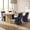 Blue, variant on Vknow Modern Swivel Dining Chair, Upholstered Chenille Accent Chair, Comfy Cozy High Back, for Dining Room, Living Room, Vanity, Home Office,Vanity, Set of 4, Khaki
