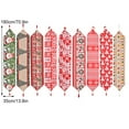 thumbnail image 2 of Maoww Xmas Tablecloth Festival Rectangular Table Runner Dress Desktop Party Decorations Wedding Party Background New Adornment Red White Tree, 2 of 9