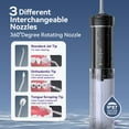 thumbnail image 4 of JTF Mini Cordless Water Flosser for Teeth with 5 Jet Tips and Travel Bag, 3+DIY Modes 230ML Telescopic Tank Portable Rechargeable Water Flosser Dental Oral Irrigator, Black, 4 of 9