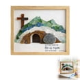 thumbnail image 2 of Wooden Empty Tomb Resurrection Decor Sea Glass Framed Easter Wall Art, 2 of 6