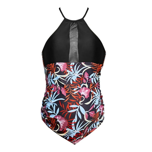 Gibobby Batas de baño mujeres spa Traje de baño de playa al libre para mujer de verano Traje de baño de playa para mujer Traje de baño de diseño integrad(Negro,M)