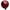 Red, variant on Alpine Electric Silver Glass Gazing Globe, 11 inch Tall