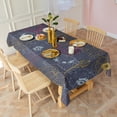 thumbnail image 5 of Pioneer Flower Floral Print Pattern Rectangle Tablecloth 60"x120",Waterproof Polyester Rectangle Table Cloth, Wipeable Spillproof Polyester Tablecloth for Dining, Camping, Indoor and Outdoor, 5 of 6