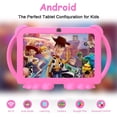 thumbnail image 4 of Kids Tablet, 7 inch Android Tablet for Kids, 4GB RAM 32GB ROM 1TB Expand, Toddler Tablet with Parental Control, IPS Screen, Dual Camera, Educational, Games, Shockproof Case for Boys/Girls (Pink), 4 of 7