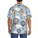 thumbnail image 3 of Fotbe Balloon Vintage Camisa Estampada de Manga Corta para Hombre, Casual de Verano, Estilo Playero, Sin Arrugas-4X-Large, 3 of 5