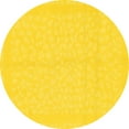 thumbnail image 1 of Ahgly Company Indoor Round Solid Yellow Modern Area Rugs, 7' Round, 1 of 4
