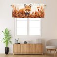 thumbnail image 2 of Fox Kitchen Curtain Valances Forest Animals Autumn Maple Window Treatment Valance Curtains for Bathroom 54 by 18 in, 1 Panel, 2 of 6