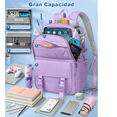 thumbnail image 4 of Mochila Escolar Viaje Bolsa Mujer Para Laptop Xtellar morado, 4 of 4