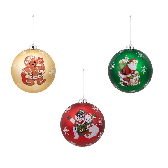 Mr. Christmas Set of 3 Shatterproof Ball Ornaments