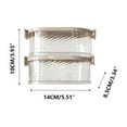 thumbnail image 2 of Spice Storage Box 1PC Seasoning Canister 5.51x3.35x4.25in, Food-Grade Sealing, Stackable Organization for Kitchen Pantry, Easy Access & Odor Prevention(White),Ccwuwei, 2 of 7