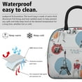 thumbnail image 3 of Cute Lunch Bag for Women Reusable Insulated Lunch Bags, Leakproof Cooler Food Lunch Tote Bag, Large Capacity Paris Theme Lunch Box for Work School Travel Picnic, 3 of 7