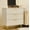 White, variant on HRYJ White Large 3 Drawers Nightstand Dresser Fluted Wood Night Stand Bedside Table for Bedroom