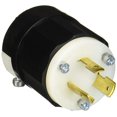 thumbnail image 1 of Enchufe eléctrico Leviton 021-02321-0PB con cierre negro y blanco, 1 of 2