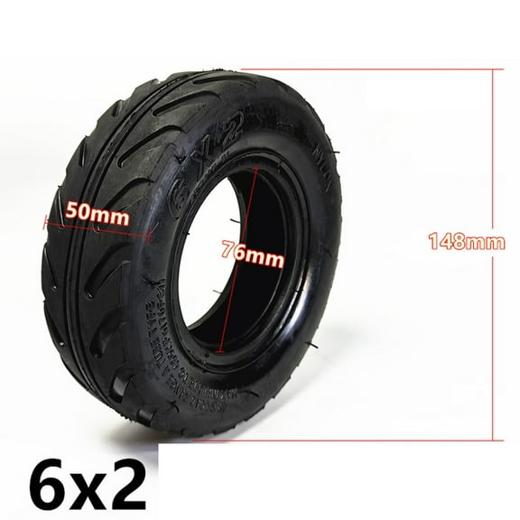 6 Inch 6X2 Inflation Inner Tube Outer Tire For Electric Scooter Wheel Chair