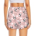 thumbnail image 2 of Lsque Panda Flying in the Sky (2) Printed Women's Running Shorts with Liner Pockets,Elastic Quick Dry Workout Athletic Gym Yoga Shorts,Womens High Waist Shorts-Large, 2 of 9