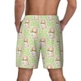 thumbnail image 2 of Lsque Mens Swim Trunks Rabbit With Tie Pattern - Bathing Suit Compression Liner - Beach Swim Shorts Swimwear - (S-3XL) - Stretch Quick Dry -Large, 2 of 9