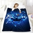 thumbnail image 5 of Blanket Blue Beetle for Boys Girls Lightweight Kids Throw Blanket Cute Soft Blankets Flannel Plush Blankets Gifts 40x50in, 5 of 7
