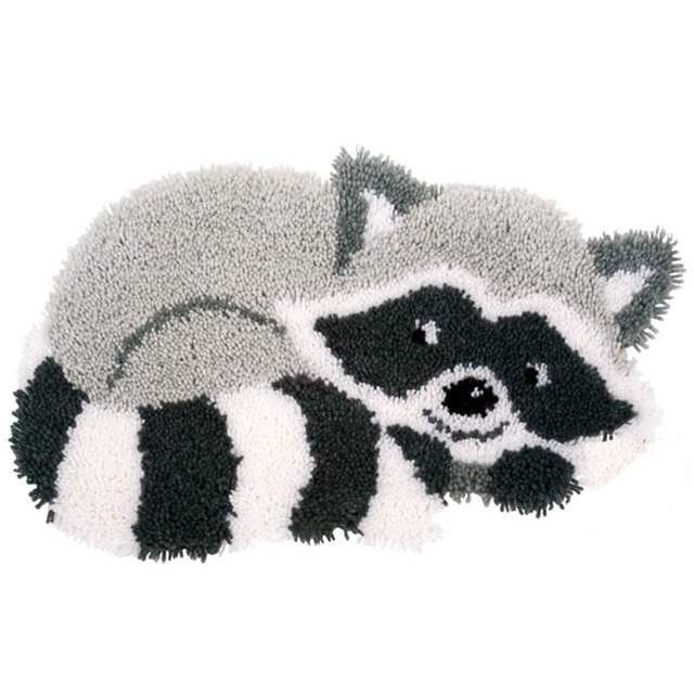 3D Latch Hook Kit for Beginners - DIY Crochet Rug Making Set with Pre-Printed Canvas (20"x14"), Includes Yarn & Needle - Creative Craft Gift for Adults & Kids