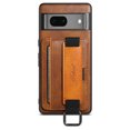 thumbnail image 4 of SaniMore Case for Google Pixel 7 6.3" 2022, Wristlet & Card Slot PU Leather Skin Wear-resistant Shockproof Anti-drop Metal Ring Business Shell for Google Pixel 7 6.3" 2022, Brown, 4 of 9
