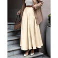 thumbnail image 6 of Women'S A-Line Long Maxi Swing Pleated Skirt Color L, 6 of 8