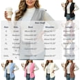 thumbnail image 3 of Women's Cozy Fleece Sleeveless Vest V Neck Open Front Loose Fit Plush Waistcoat Casual Fall Winter Warm Layering Gilet Outerwear Wine, 3 of 5