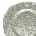 thumbnail image 2 of American Atelier, Round, Vanessa Glass Decorative Silver Charger Plate, 13", 2 of 5